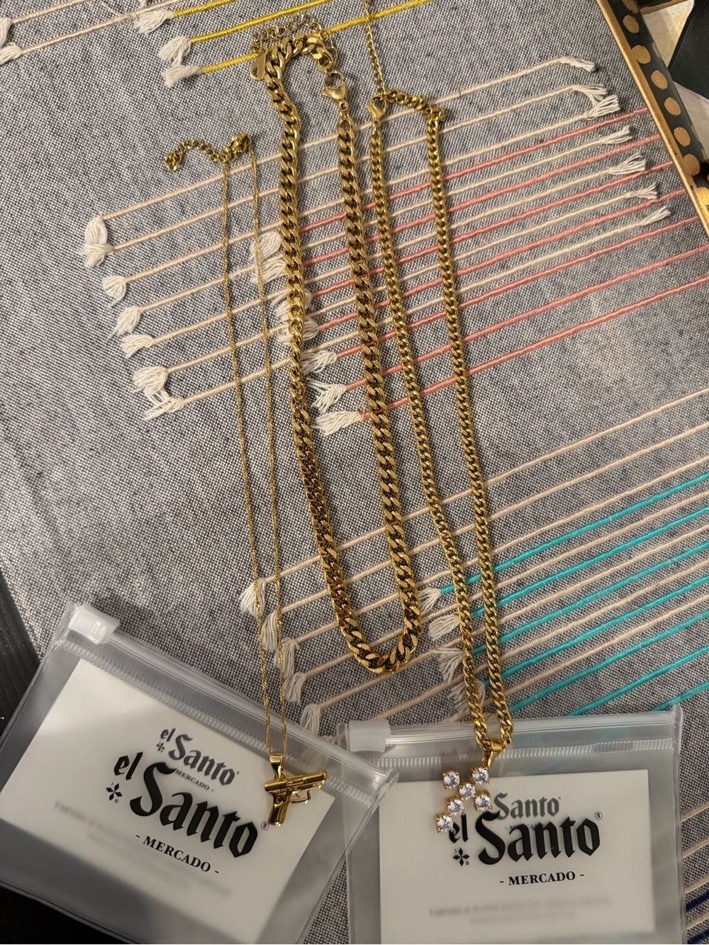 Gold-Tone Layered Necklace Set - Gold